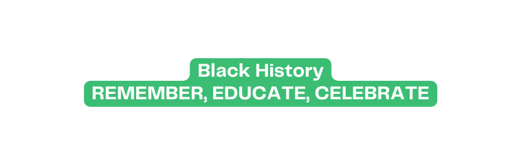 Black History Remember educate celebrate
